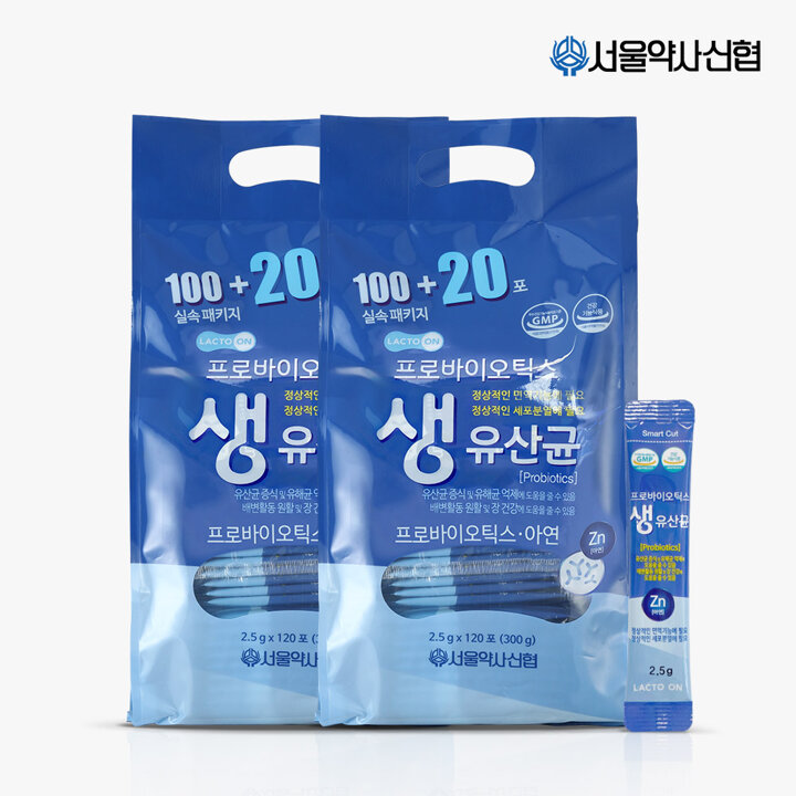 [G] 락토온 프로바이오틱스 생유산균 2.5g 120포 2세트