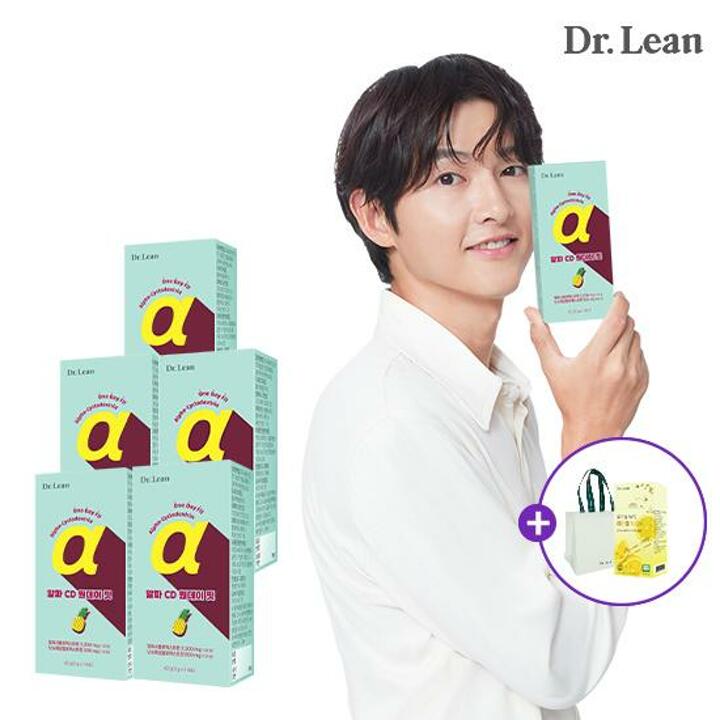 [6/13-2 레몬즙 증정][닥터린] 알파CD 원데이 핏 x 5박스 (총 70포)+레몬즙+쇼핑백