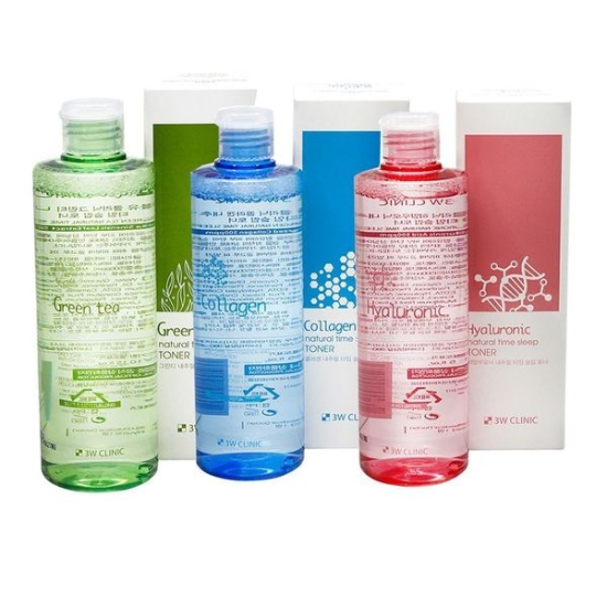 녹차 콜라겐 히알루론산 스킨 토너 300ml 보습 화장품세트