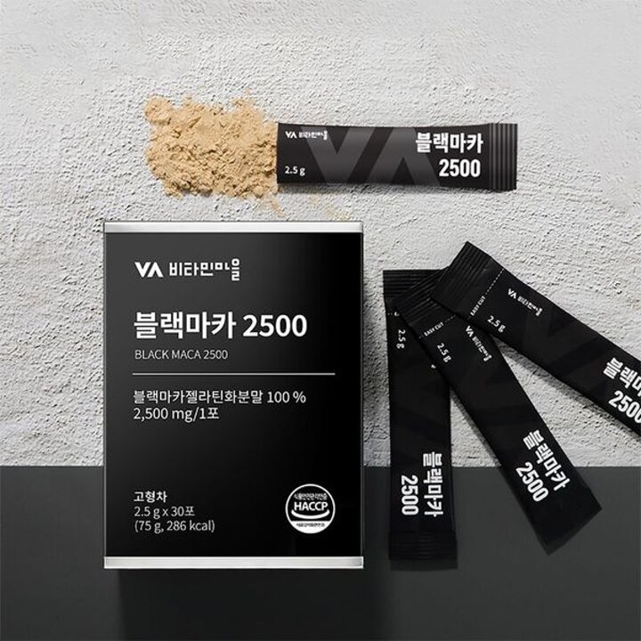비타민마을 페루산 블랙마카 2500 순수젤라틴화 30포 1박스[35175028]