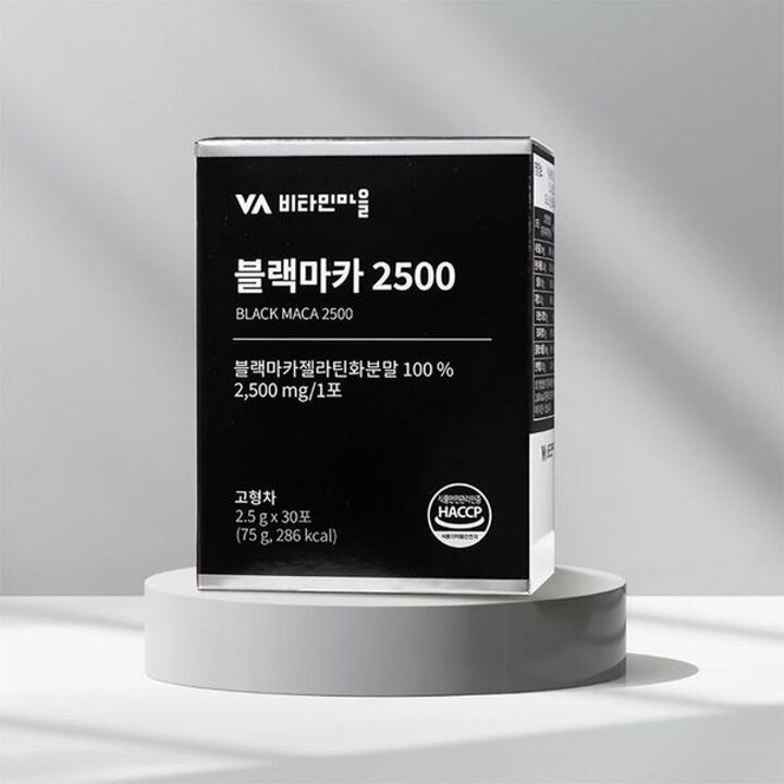비타민마을 페루산 블랙마카 2500 순수젤라틴화 30포 1박스[35175028]