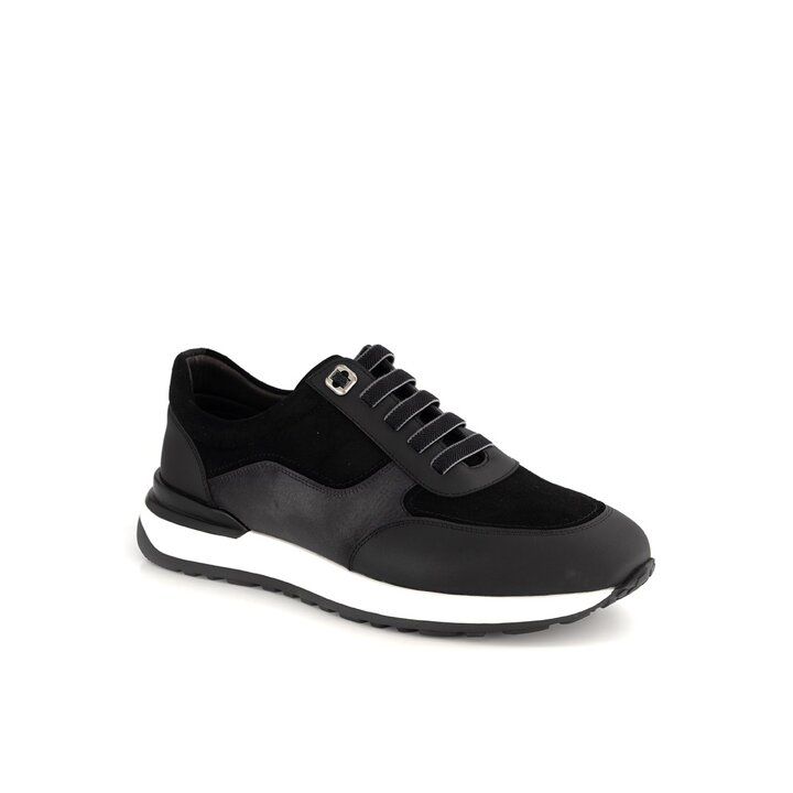 (신세계하남점)남성 캐주얼 스니커즈 블랙 (Q19134,BLACK)