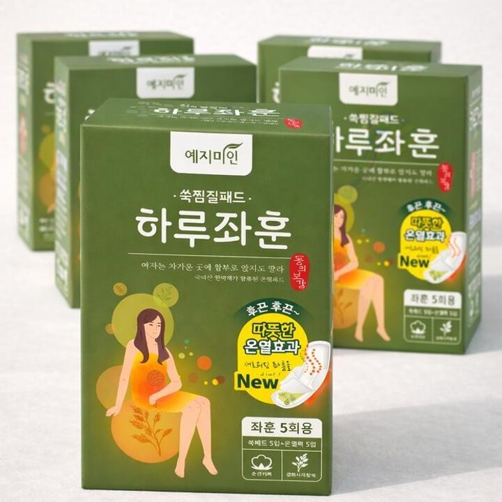 예지미인하루좌훈쑥찜질패드5pX6팩