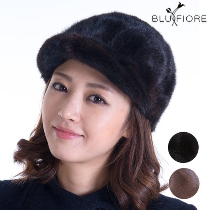 [블루피오레]밍크 헌팅 캡 모자 BF1638