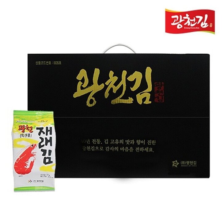 [광천김] 오리지널 백제 재래식탁김 선물세트(15g x 30봉)