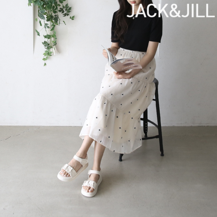 잭앤질 블라썸셔링 찍찍이 샌들(JB3314)