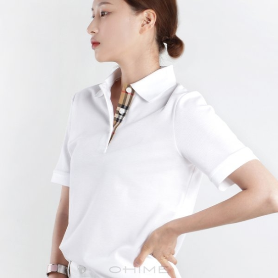 (국내당일출고) 버버리티셔츠 여성 폴로 말레코 80669001/80739321 화이트