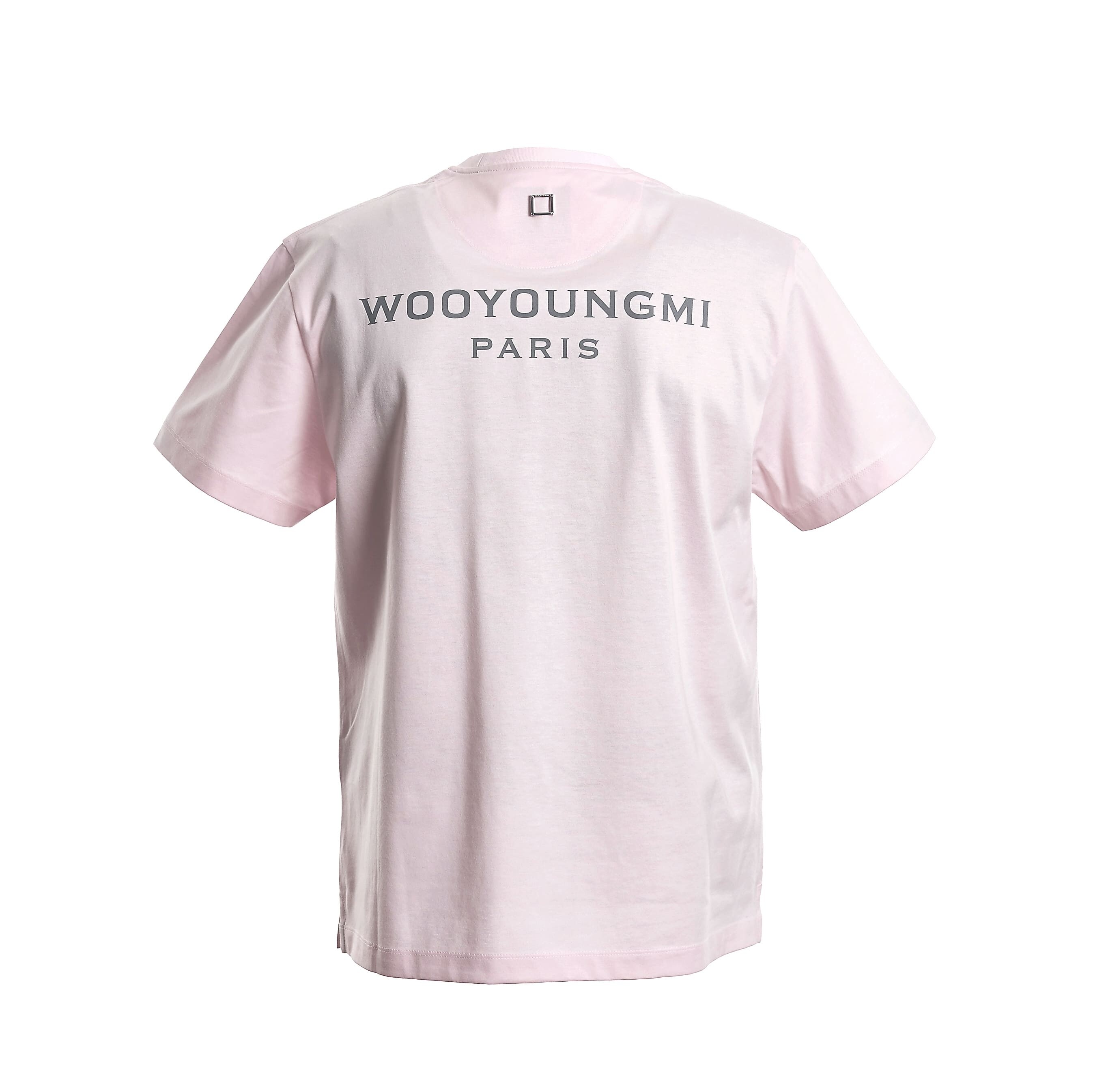 [우영미] 핑크 코튼 백로고 반팔 W251TS07_703P_PINK
