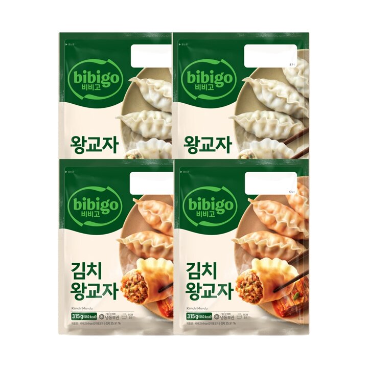 CJ 비비고 왕교자315g x2봉 + 김치왕교자 315g x2봉