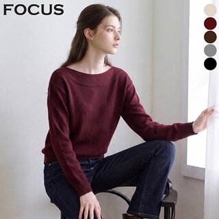 [포커스] 어텀 보트넥 심플 니트_VF6F1KT2101