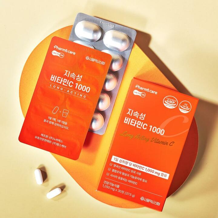 [락토온] 지속성비타민C 1,000mg 30캡슐 3박스