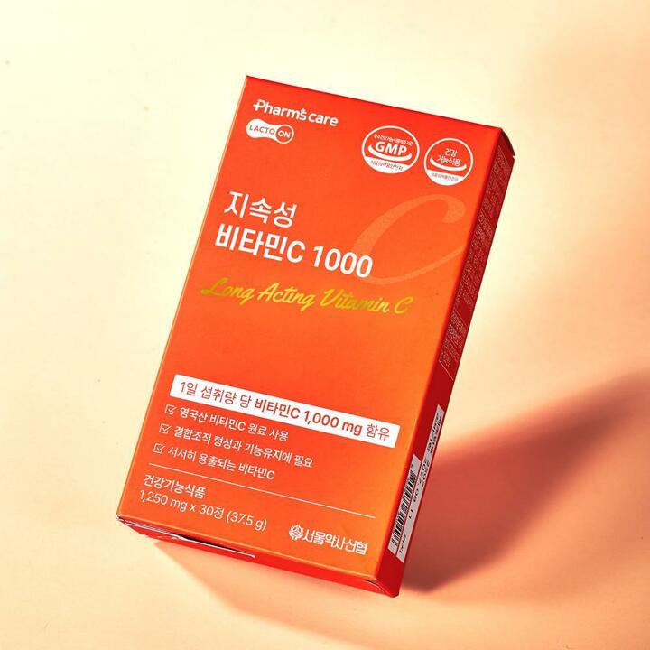 [락토온] 지속성비타민C 1,000mg 30캡슐 3박스
