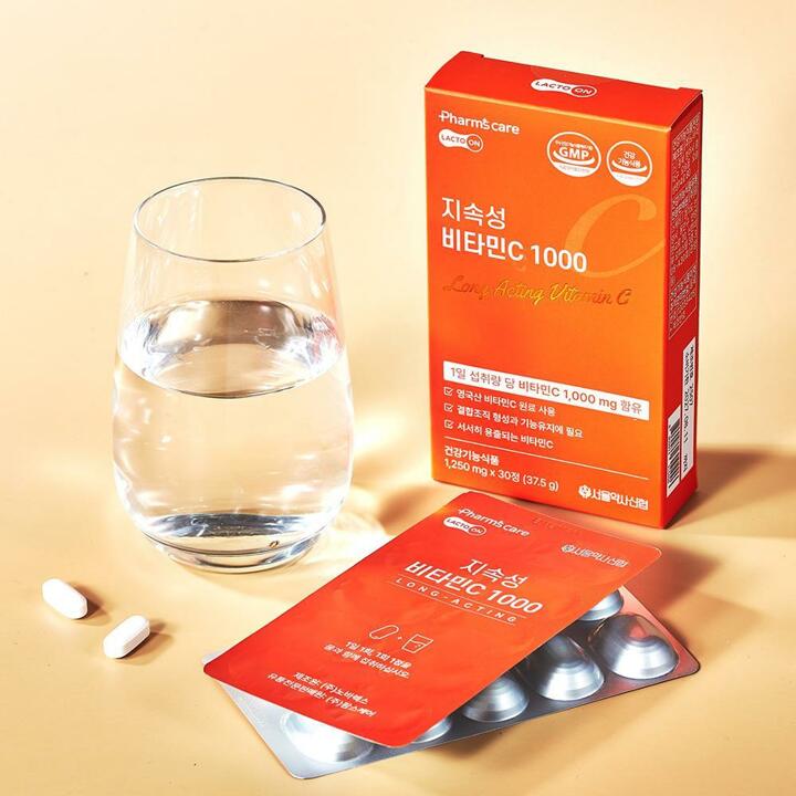 [락토온] 지속성비타민C 1,000mg 30캡슐 3박스