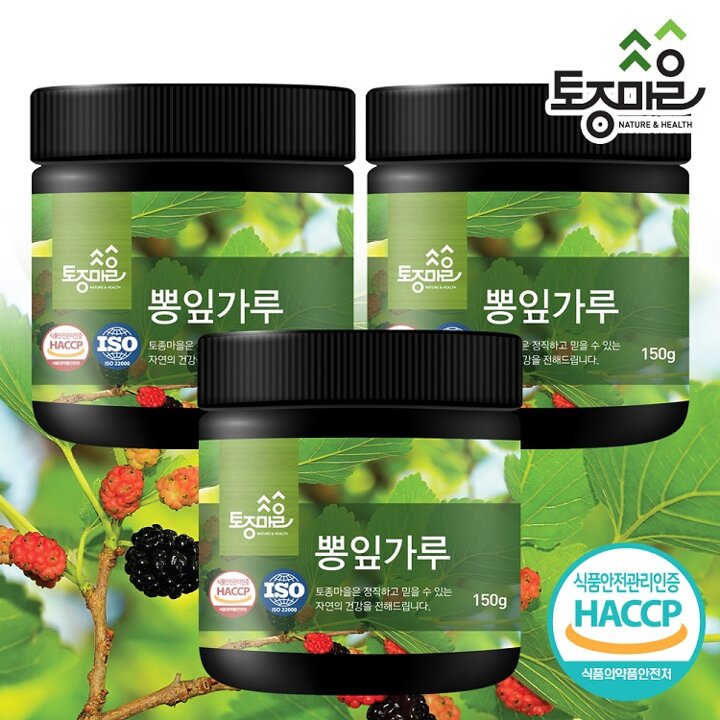 [토종마을] HACCP인증 국산 뽕잎가루 150g X 3개