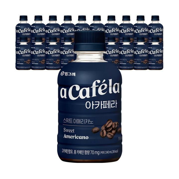 빙그레 아카페라 스위트아메리카노 240ml 20입 