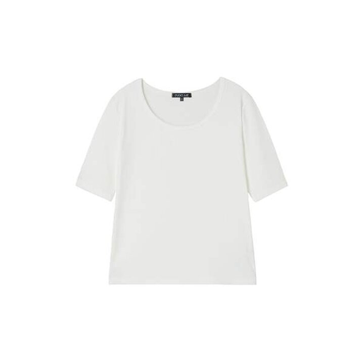 (신세계 사우스시티)스쿱넥 슬림 반팔티셔츠 AS2CT460