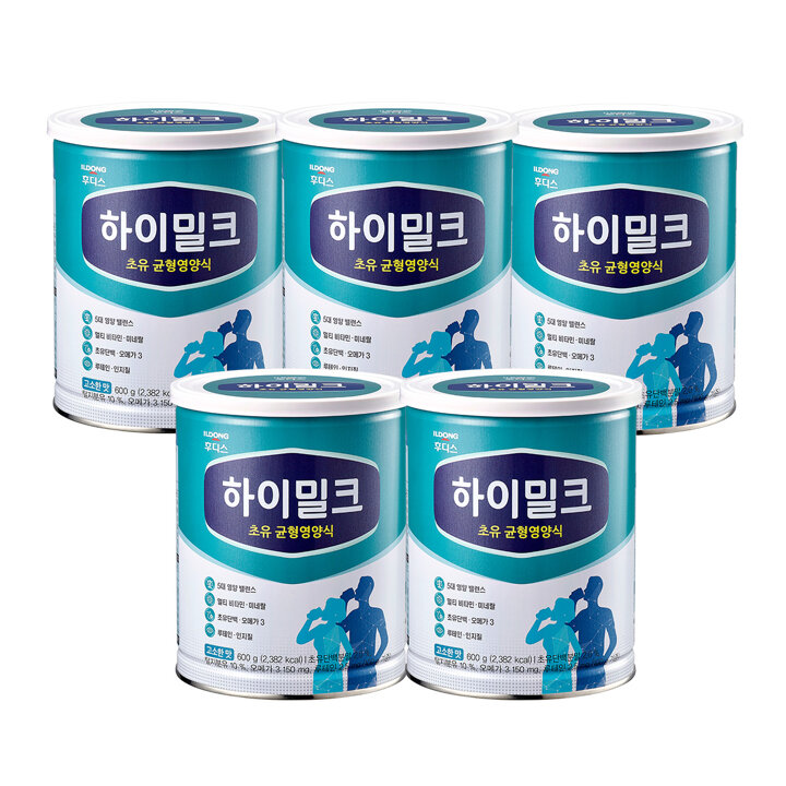 [S] 후디스 하이밀크 초유 균형영양식 600g 5캔