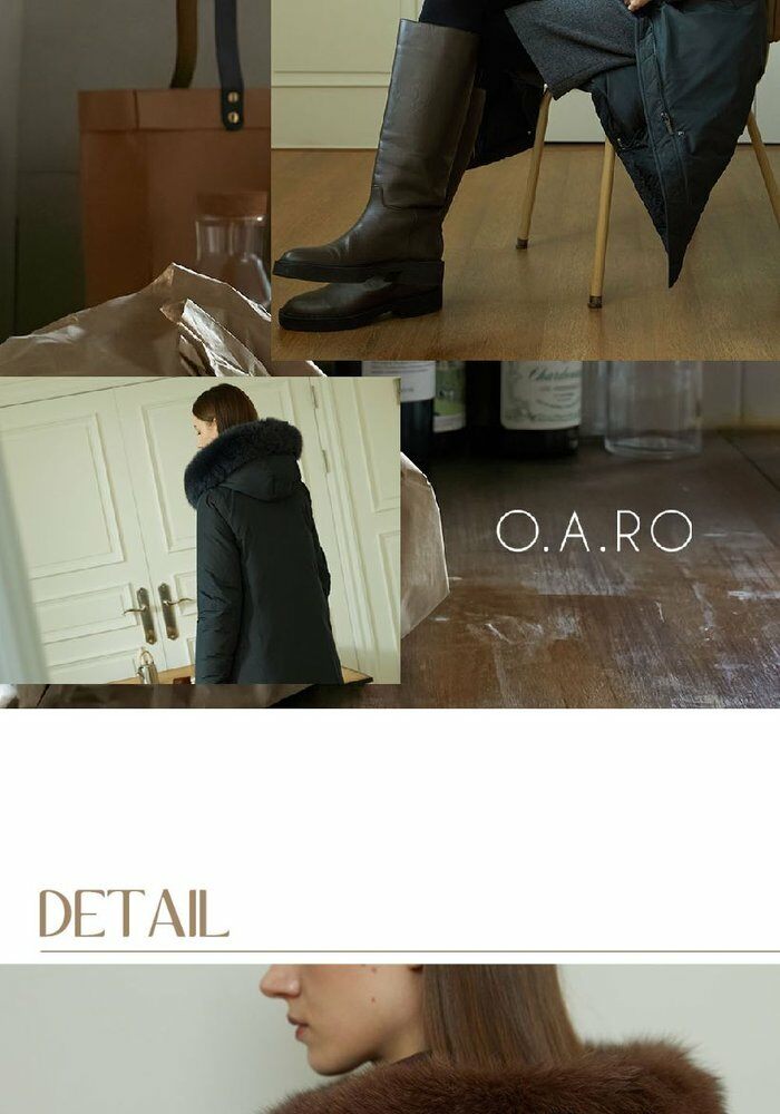 [삼성카드5%할인]★10만원 인하★오아로 24FW 사가폭스 롱 구스 다운코트 1종