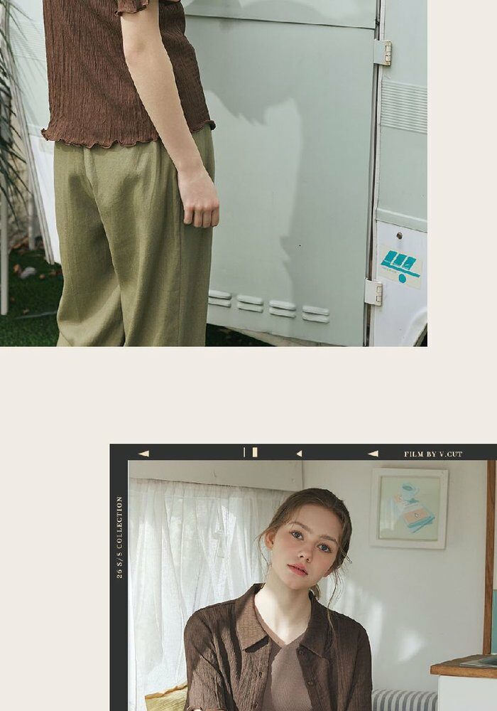 [카드 5%할인][런칭가59,900원→2만원↓] 브이컷 26SS 크링클 셔츠 3종