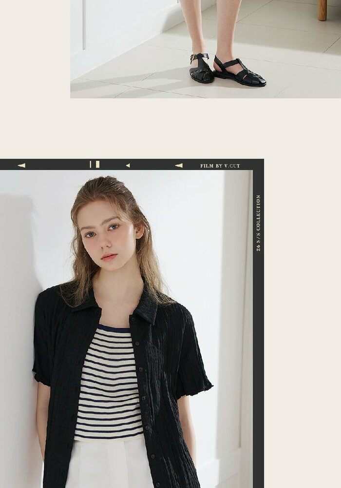 [카드 5%할인][런칭가59,900원→2만원↓] 브이컷 26SS 크링클 셔츠 3종