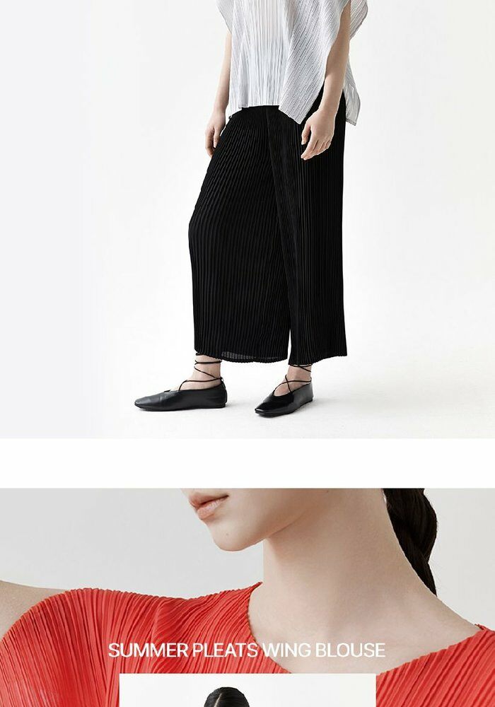 [롯데카드5%할인]☆잔여 수량 극소량! 2만원 파격 인하!☆  26SS 플리츠미 날개 슬릿 블라우스 