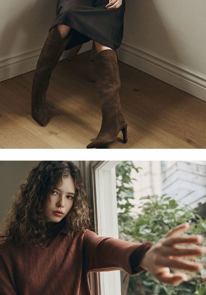 [롯데카드5%할인][최신상] 브이컷 26FW 가먼트다잉 브이넥 카라니트 3종