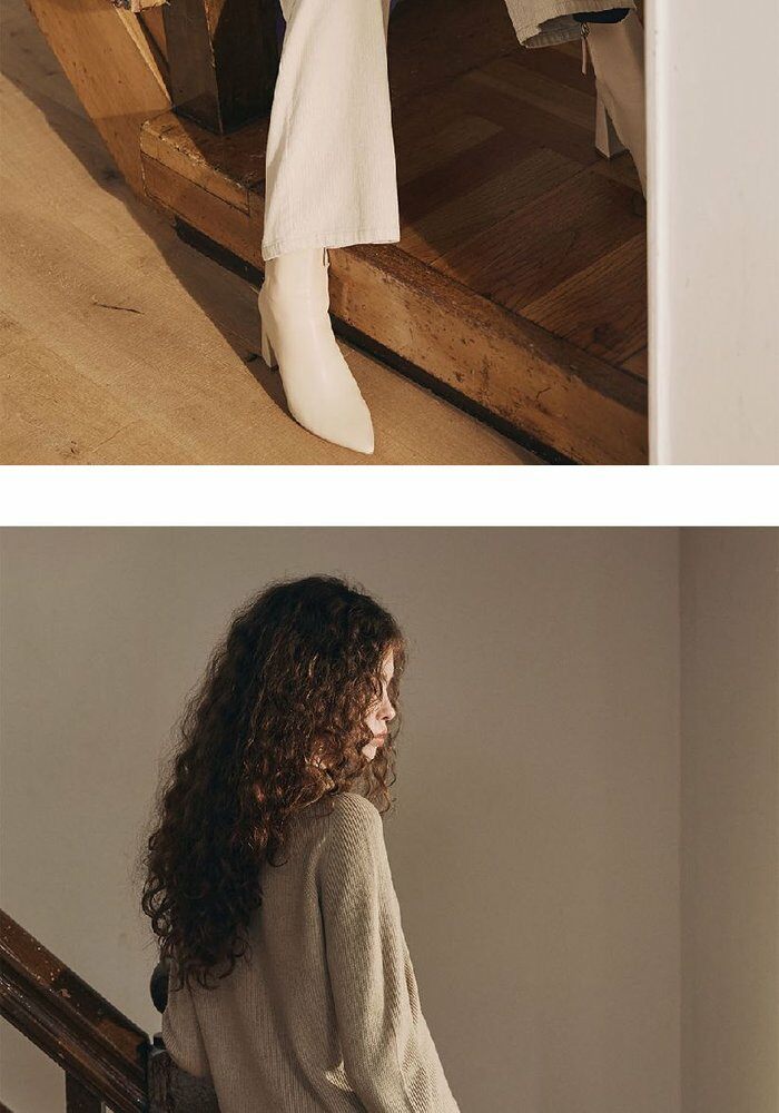 [롯데카드5%할인][최신상] 브이컷 26FW 가먼트다잉 브이넥 카라니트 3종