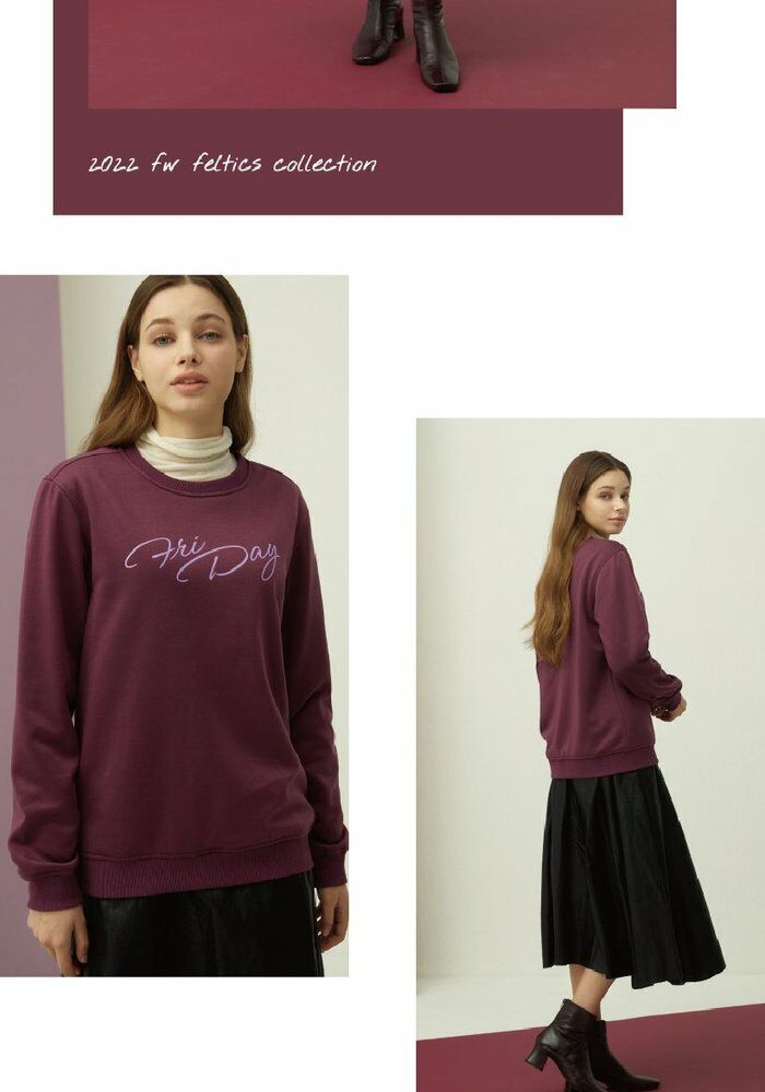 [삼성5%할인][단품] 펠틱스 22 FW 여성 맨투맨 티셔츠1종