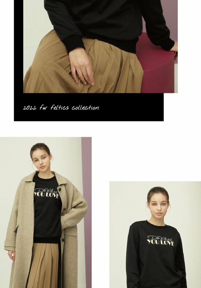 [삼성5%할인][단품] 펠틱스 22 FW 여성 맨투맨 티셔츠1종