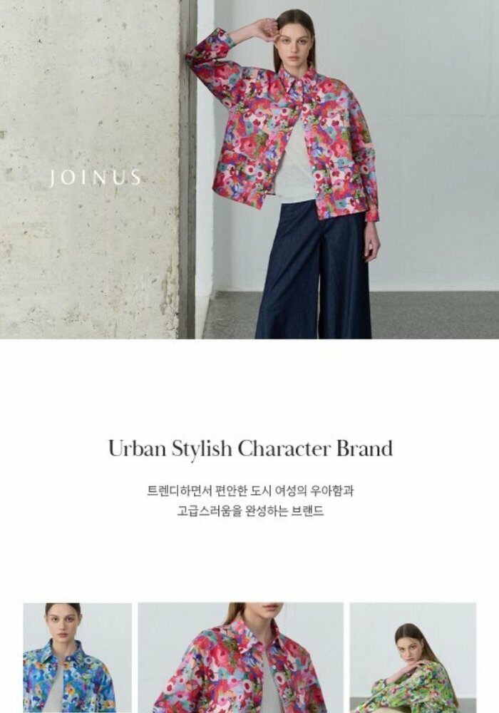 [롯데카드5%할인][26년 간절기 신상]조이너스  플라워 셔츠재킷+니트탑 2종