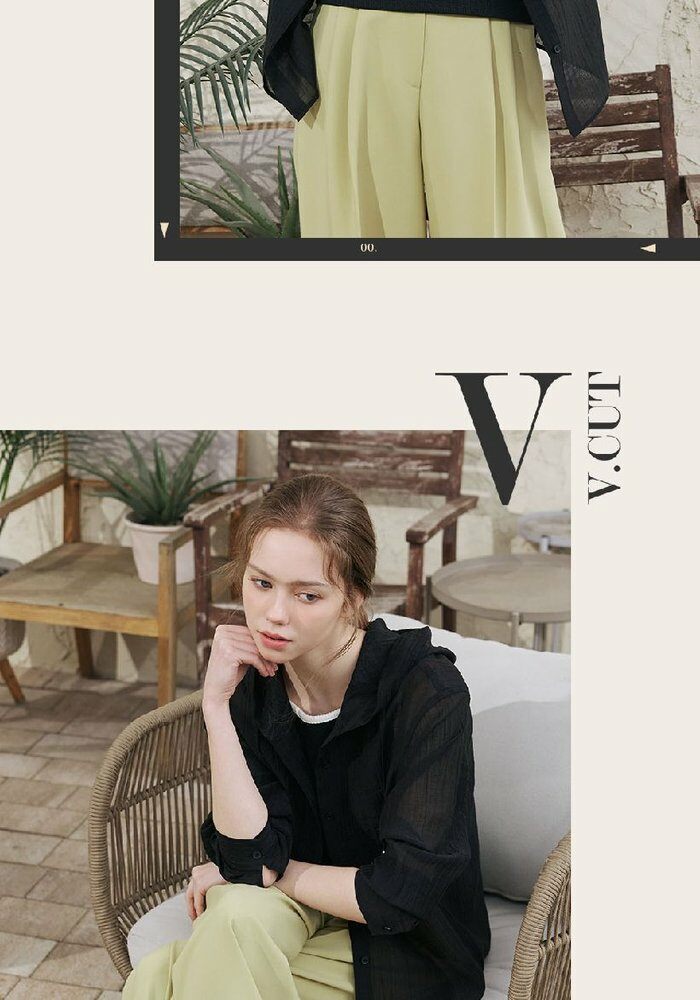 [카드 5%할인][런칭가69,900원→2만원↓]브이컷 인견 블라우스 3종(후드2종+카라1종)