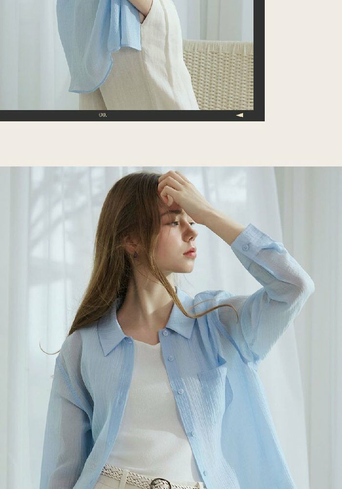 [카드 5%할인][런칭가69,900원→2만원↓]브이컷 인견 블라우스 3종(후드2종+카라1종)