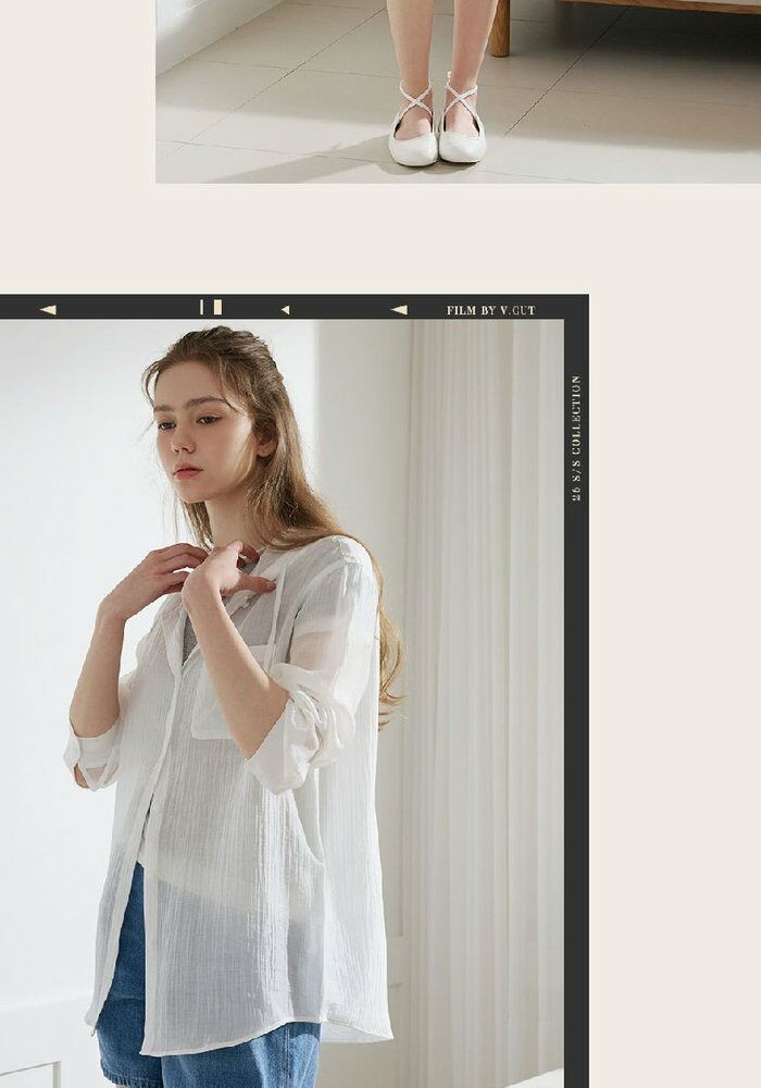 [카드 5%할인][런칭가69,900원→2만원↓]브이컷 인견 블라우스 3종(후드2종+카라1종)