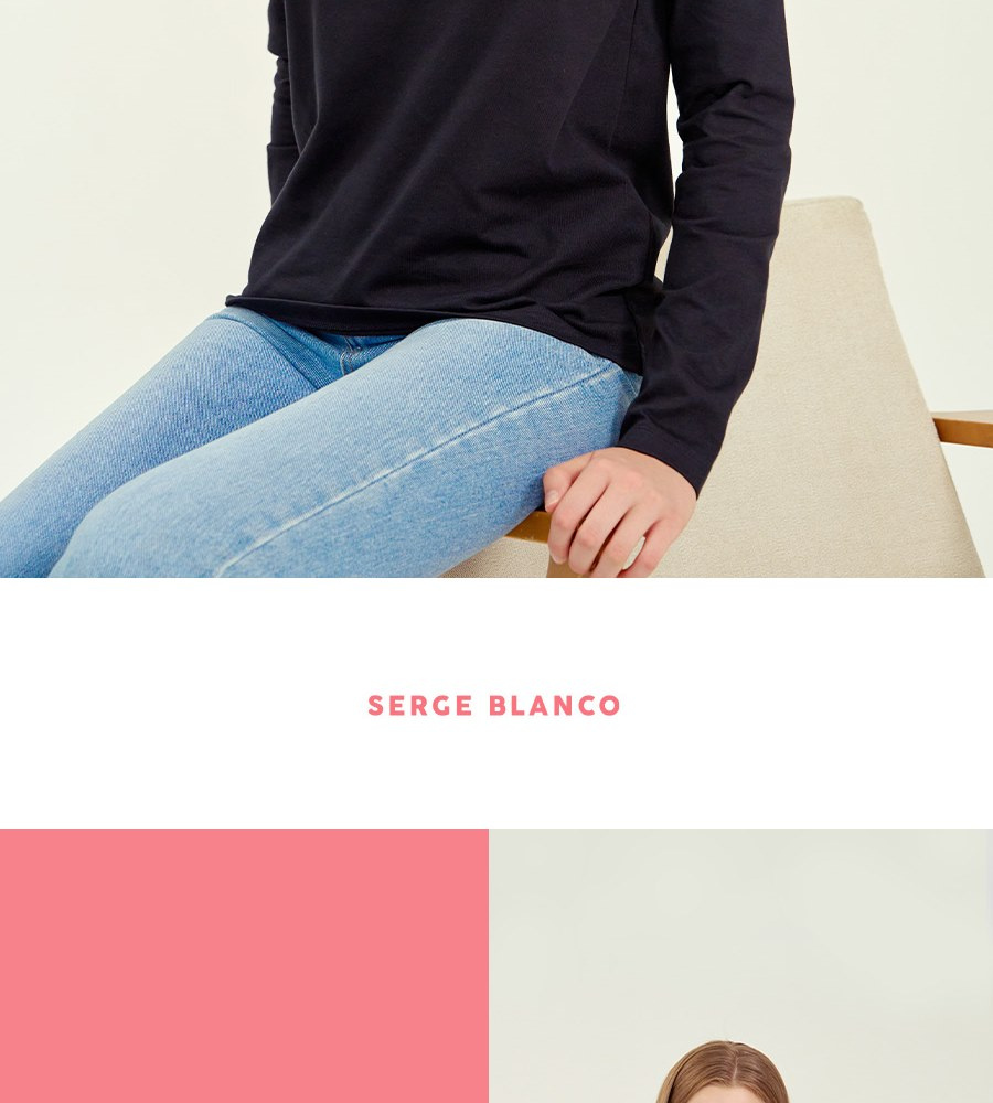 [카드 5%할인]세르즈블랑코 긴팔티셔츠 4종 여성