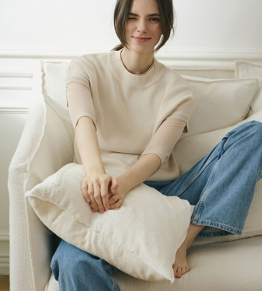 [NH카드5%할인][런칭가69,900원→3만원↓]브이컷 하프넥 니트 4종