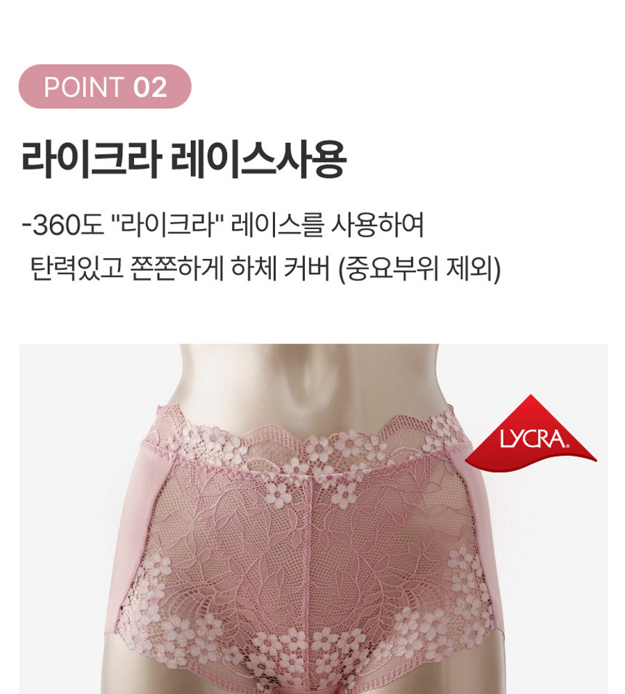 [카드 5%할인]엘라코닉 커버업 라이크라 레이스 팬티 패키지(총 8종)