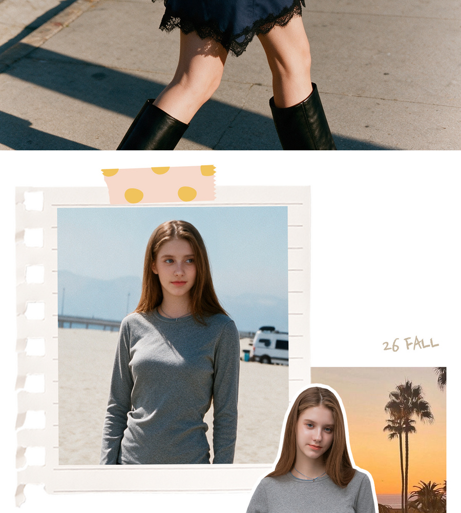 [국민카드5%할인][론칭가 79,000원→2만원↓] 블루핏 26FW 리브 티셔츠 4종